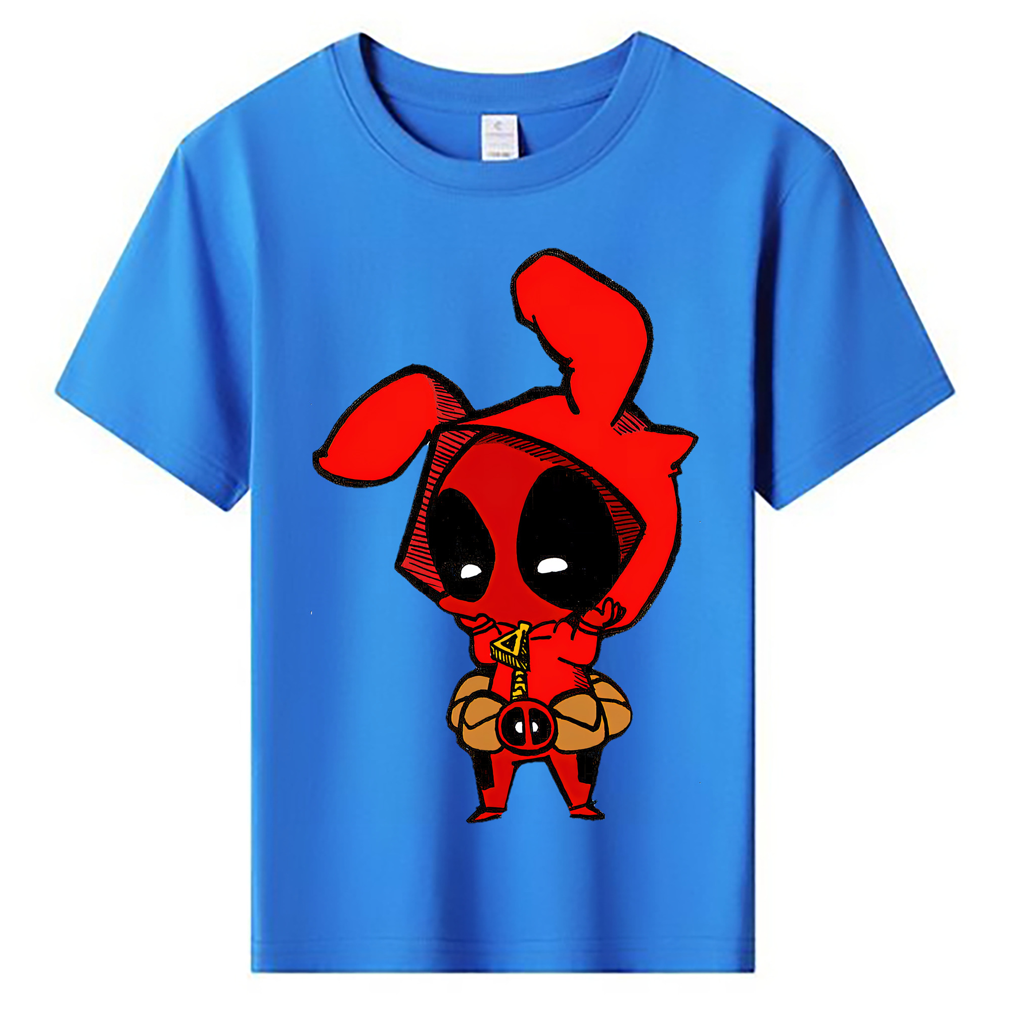 （画像用） Deadpool デッドプール 綿100％キッズTシャツ（フロントプリント）